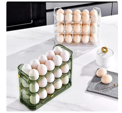 Estante 3 Niveles de Huevos